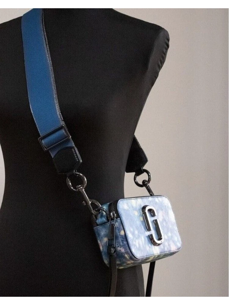The Snapshot bag Watercolor Blue Printed Leather Shoulder Bag Purse alternative