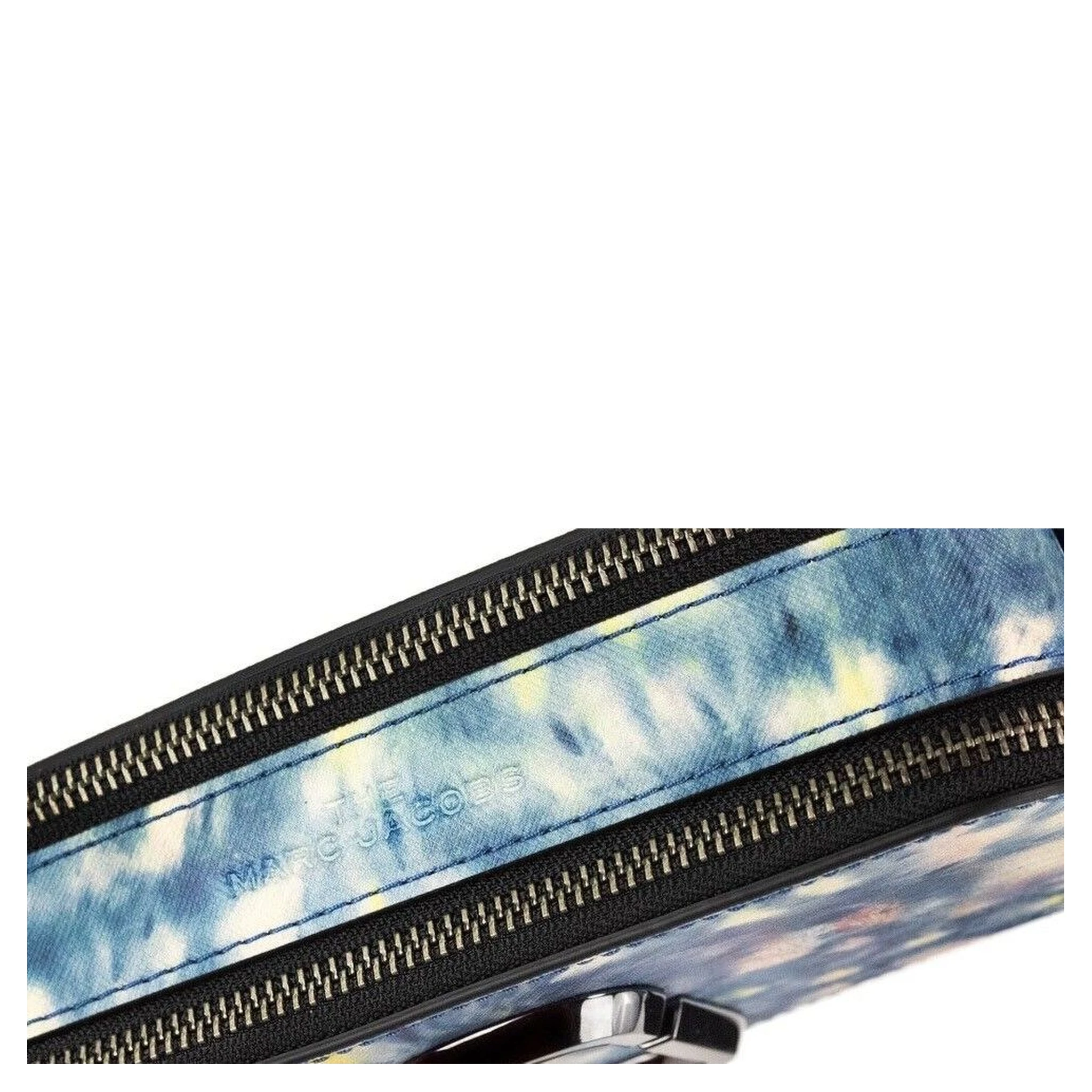 The Snapshot bag Watercolor Blue Printed Leather Shoulder Bag Purse