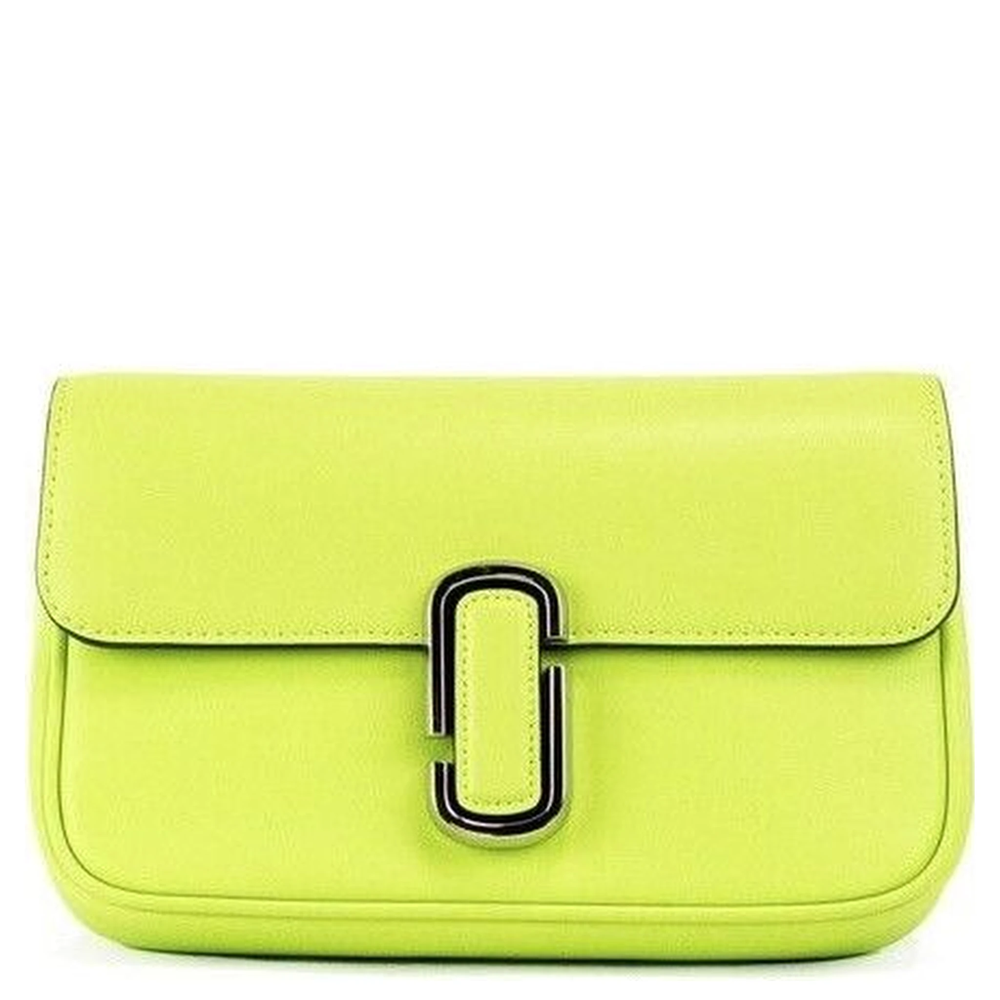 The J Marc Green Glow Smooth Leather Shoulder Crossbody Handbag