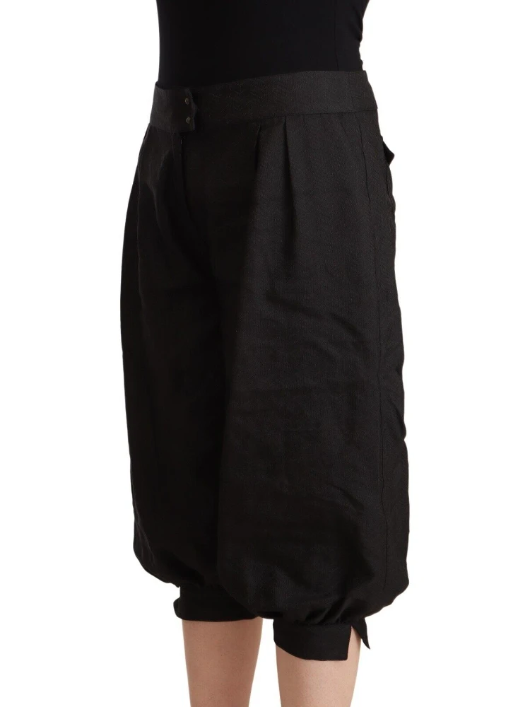 Black Viscose Cropped Harem Pants alternative