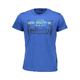 تيشيرت قطني أزرق