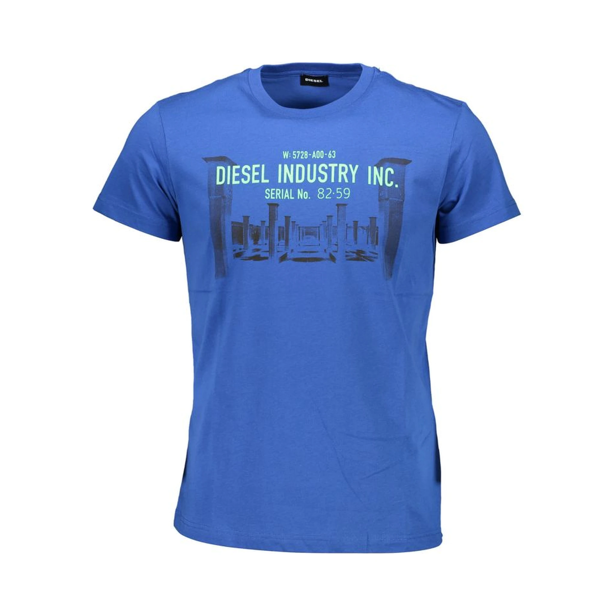 تيشيرت قطني أزرق