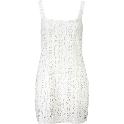 White Polyester Dress