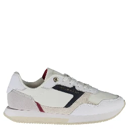 White Polyester Sneaker