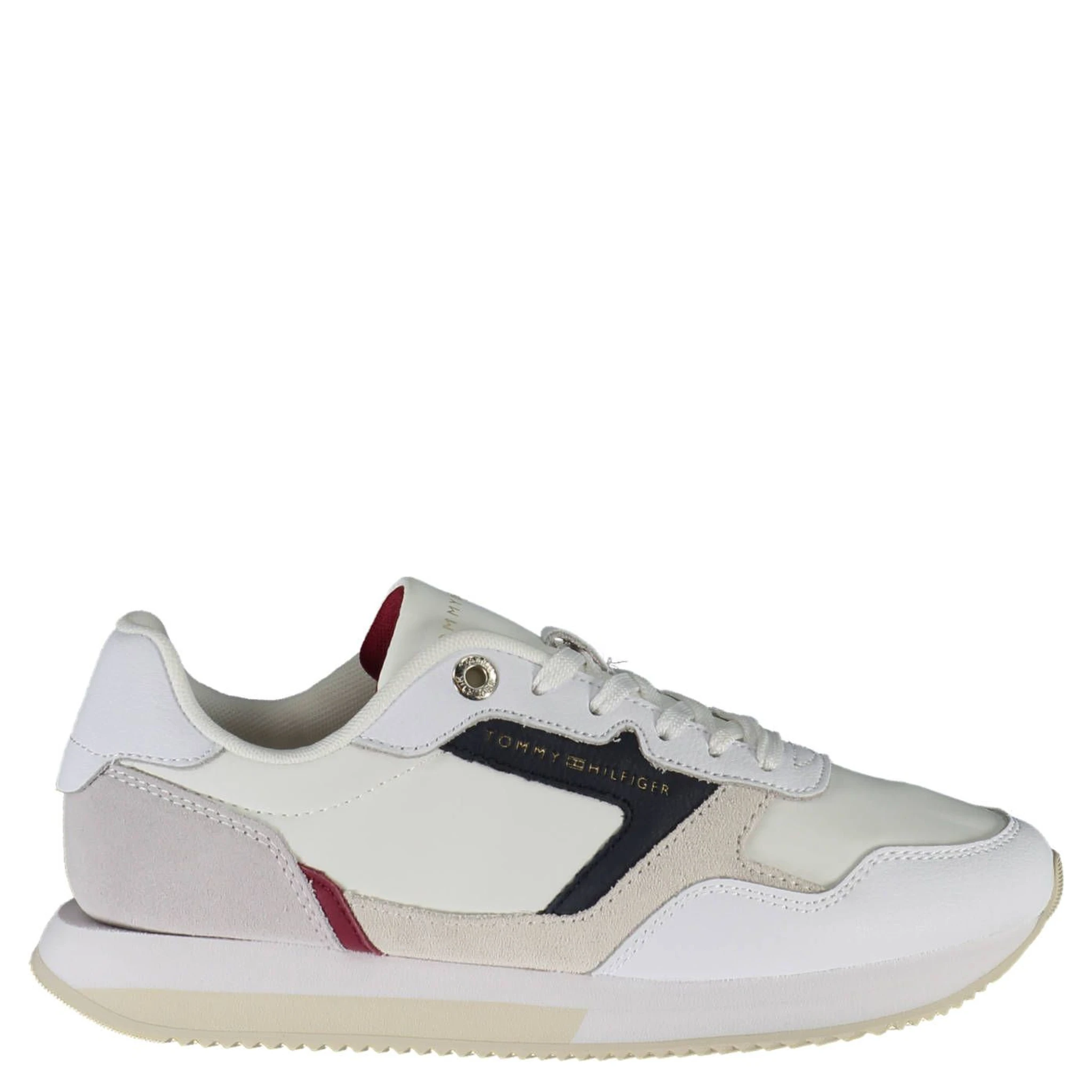 White Polyester Sneaker