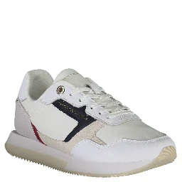 White Polyester Sneaker