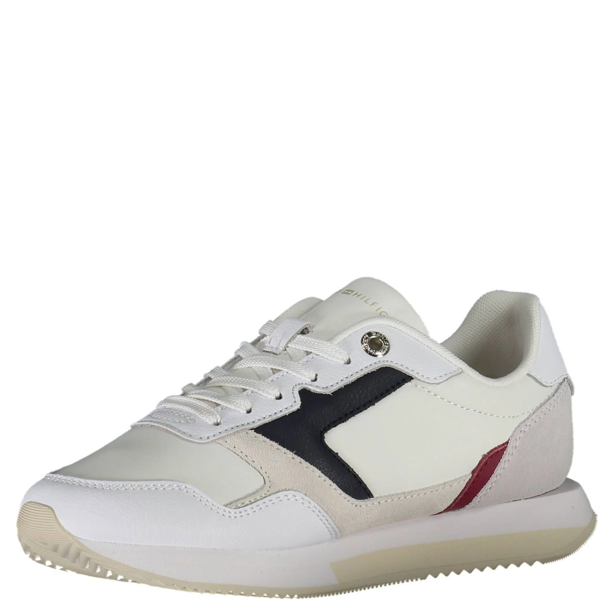 White Polyester Sneaker