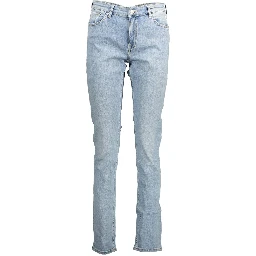 Blue Cotton Jeans Denim