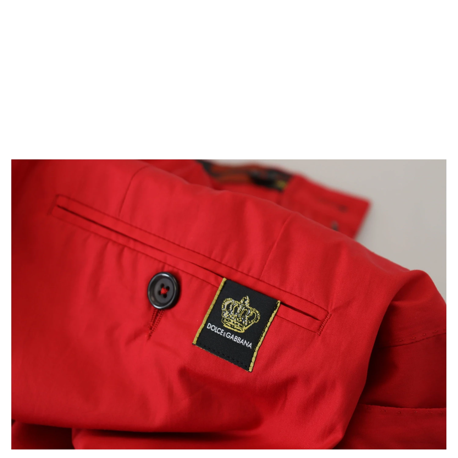 Red Cotton Slim Fit Trousers Chinos Pants