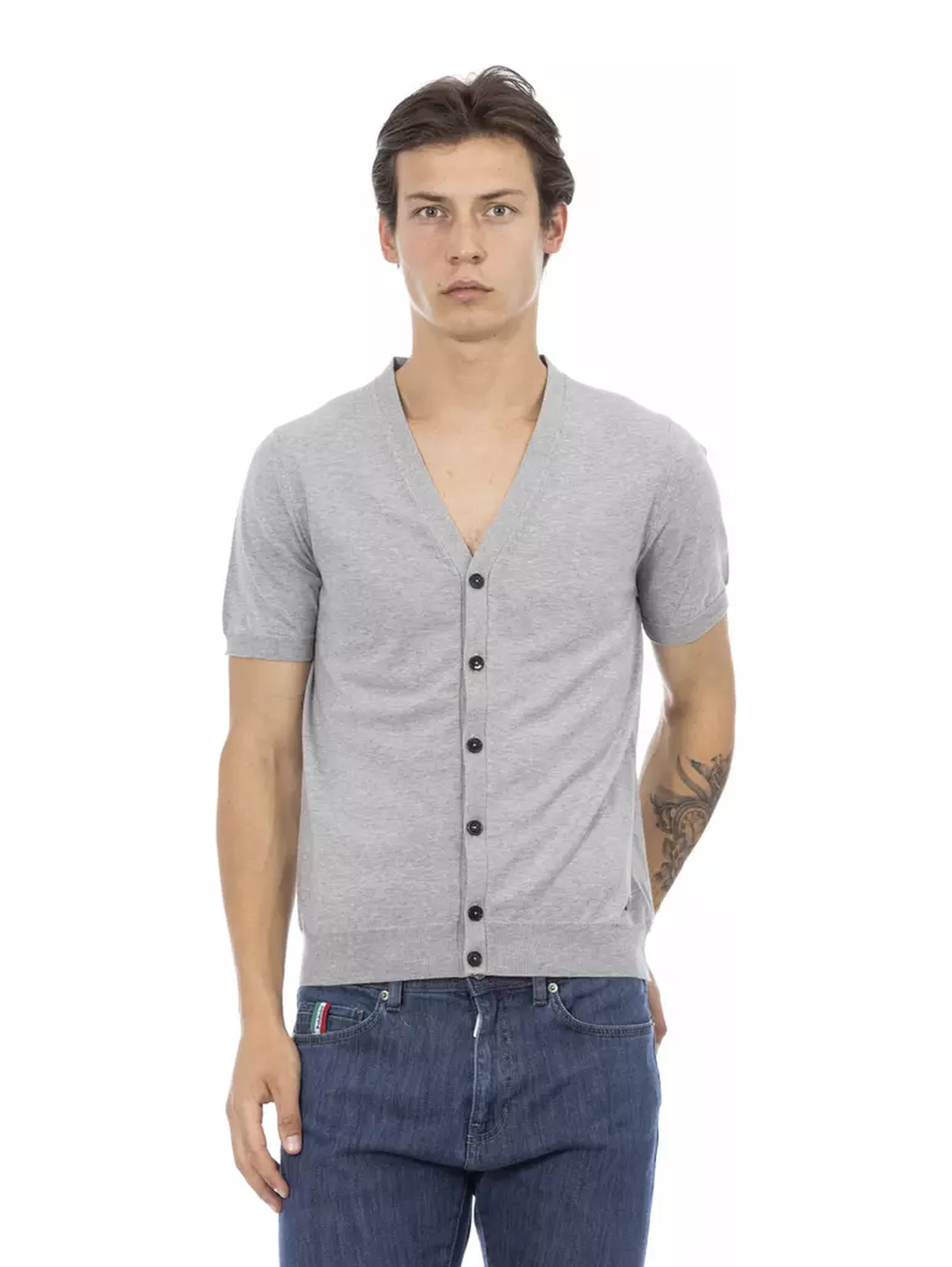Gray Cotton Sweater