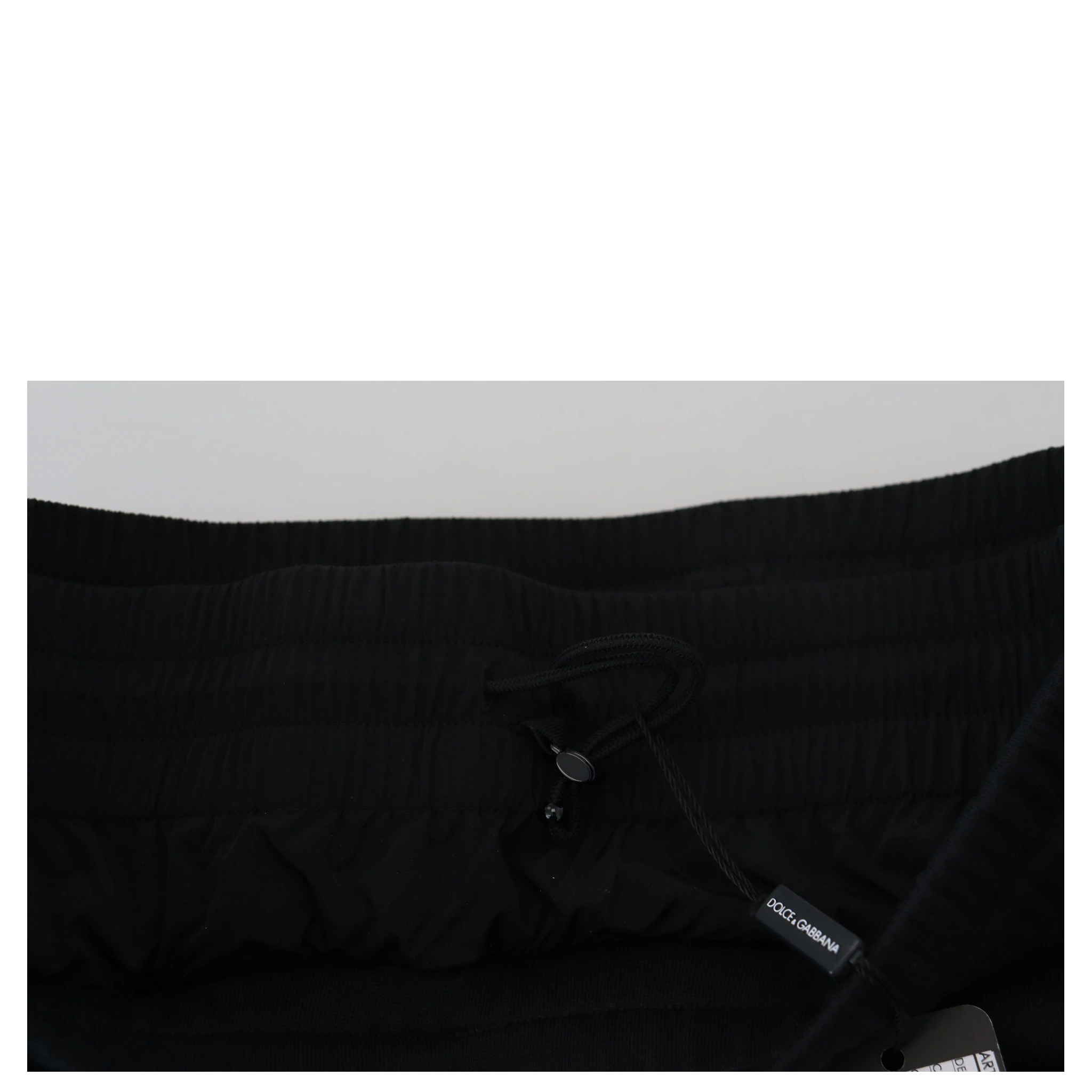 Black Cotton Bermuda Cargo Shorts