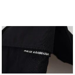 Black Cotton Bermuda Cargo Shorts