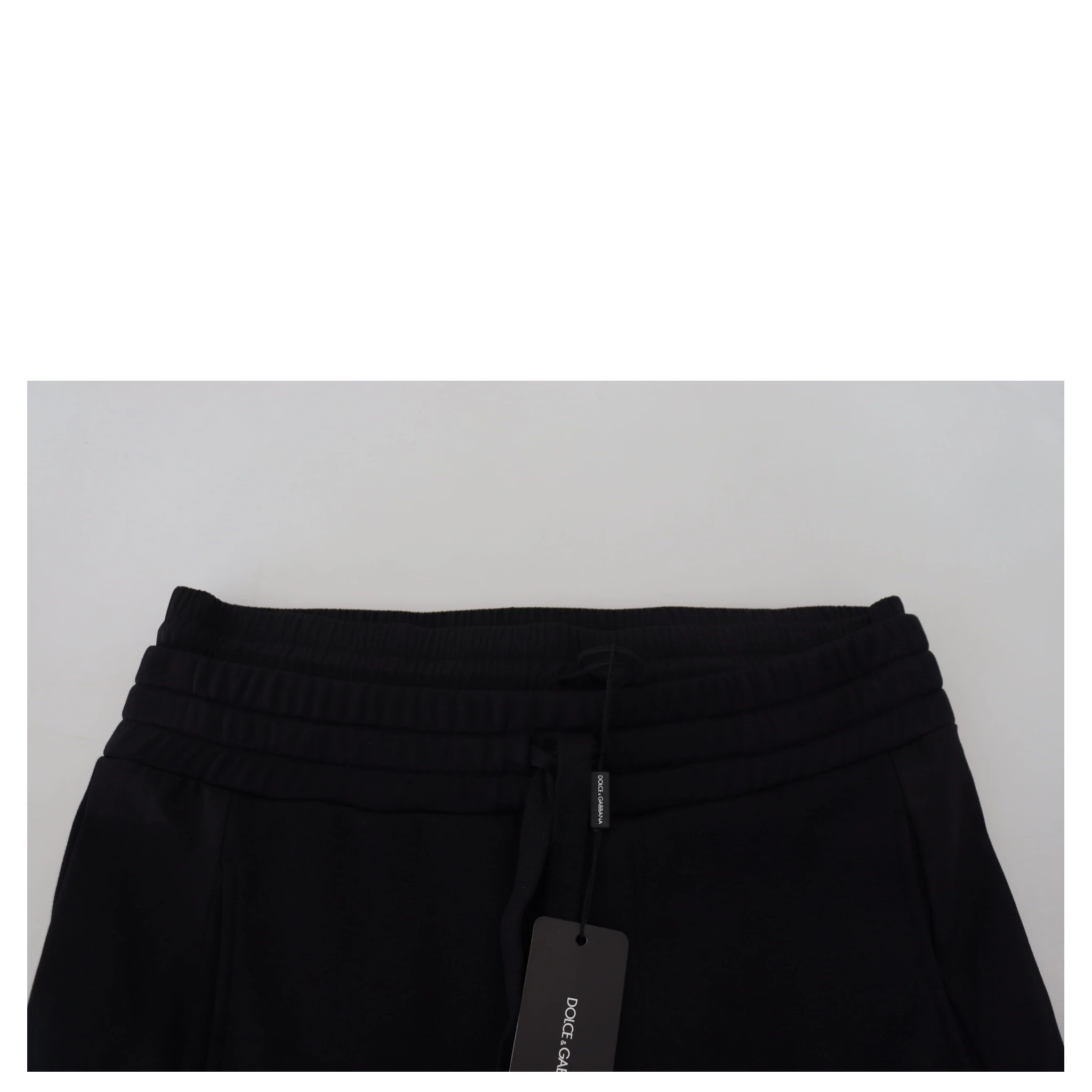 Black Cotton Bermuda Cargo Shorts