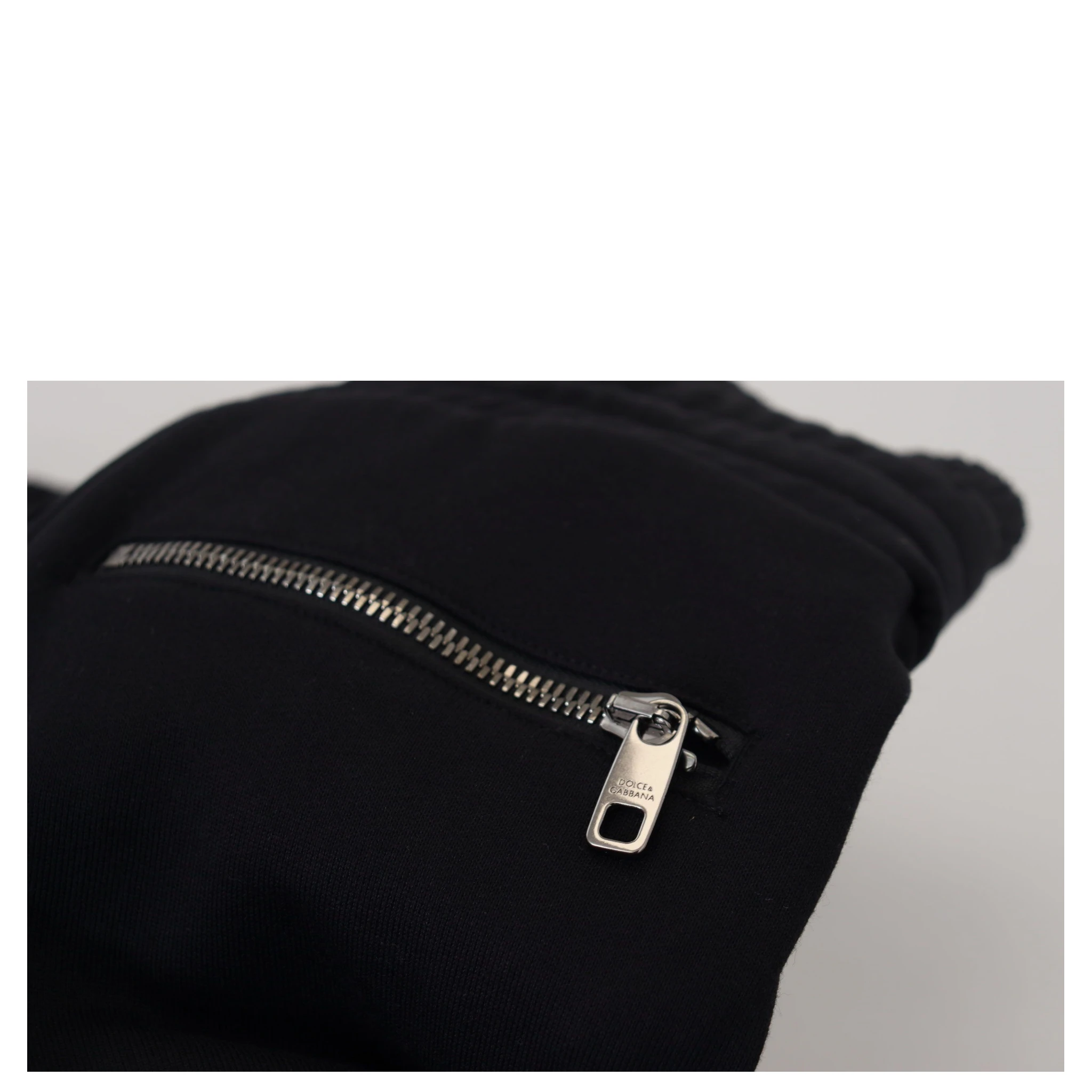 Black Cotton Bermuda Cargo Shorts