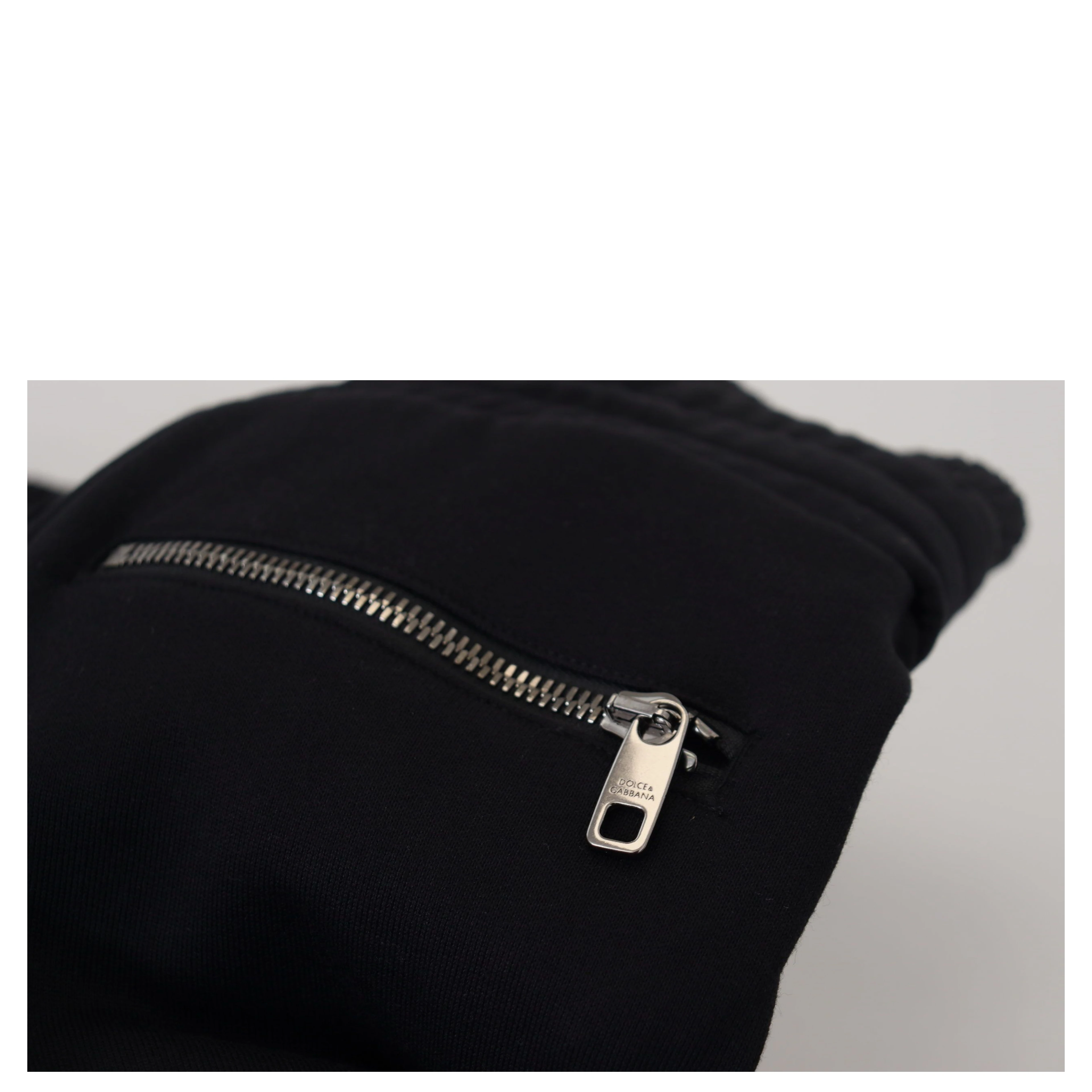 Black Cotton Bermuda Cargo Shorts
