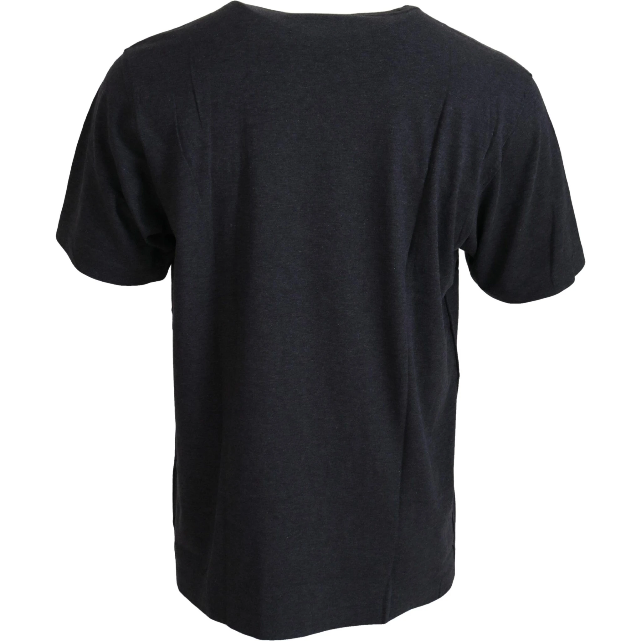 Gray Crewneck Cotton Short Sleeve T-shirt