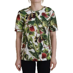 Crew-neck Cotton Top Blouse Fruit T-shirt