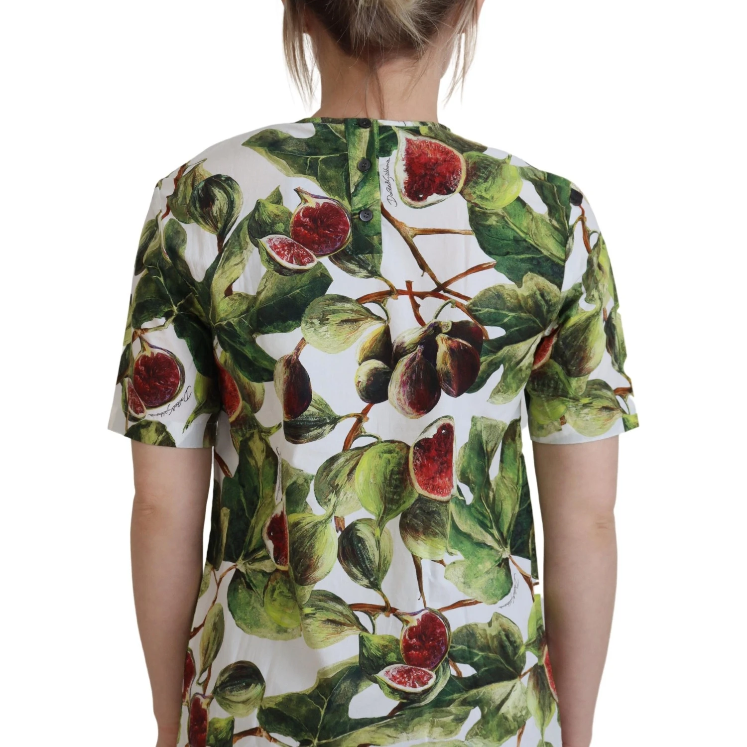 Crew-neck Cotton Top Blouse Fruit T-shirt
