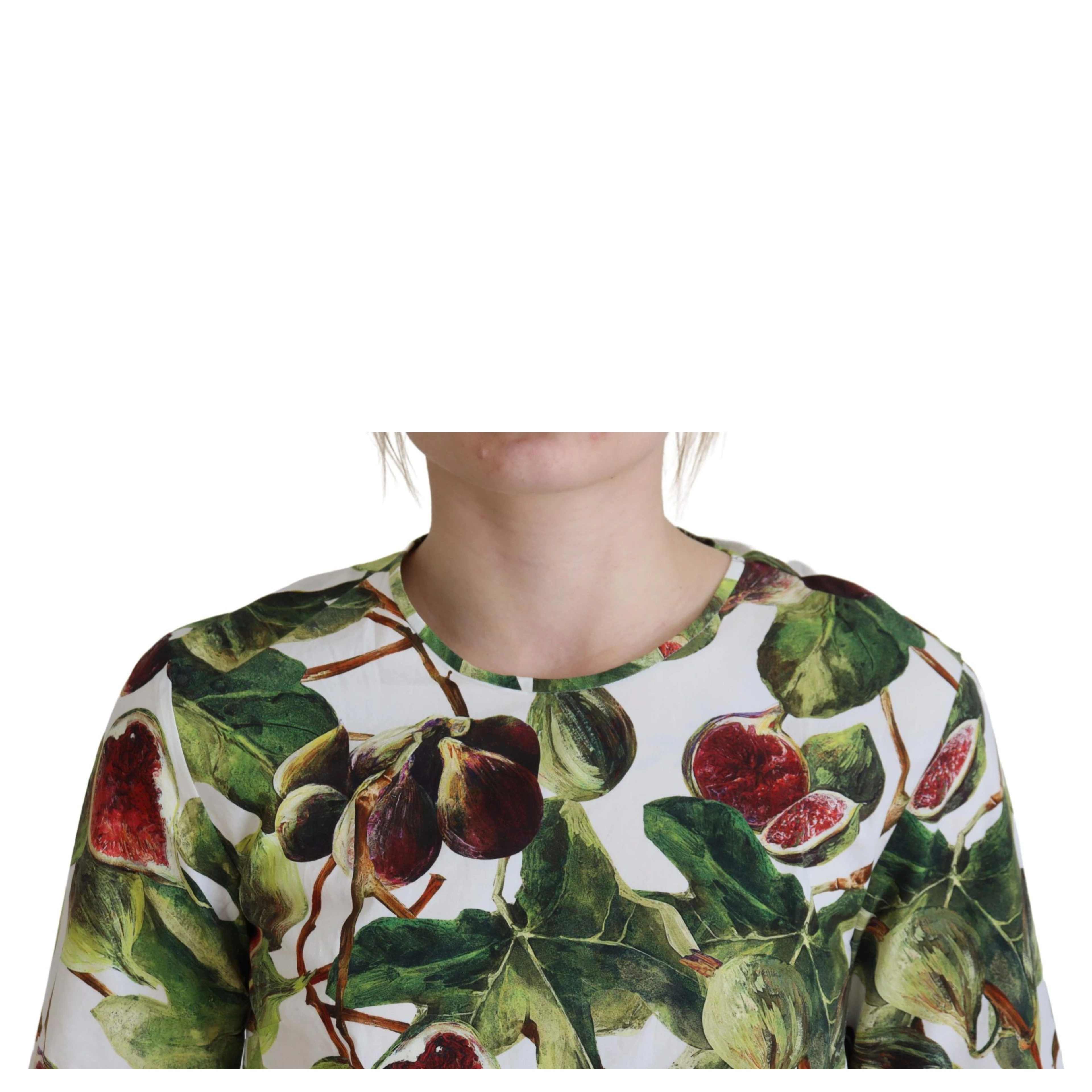 Crew-neck Cotton Top Blouse Fruit T-shirt