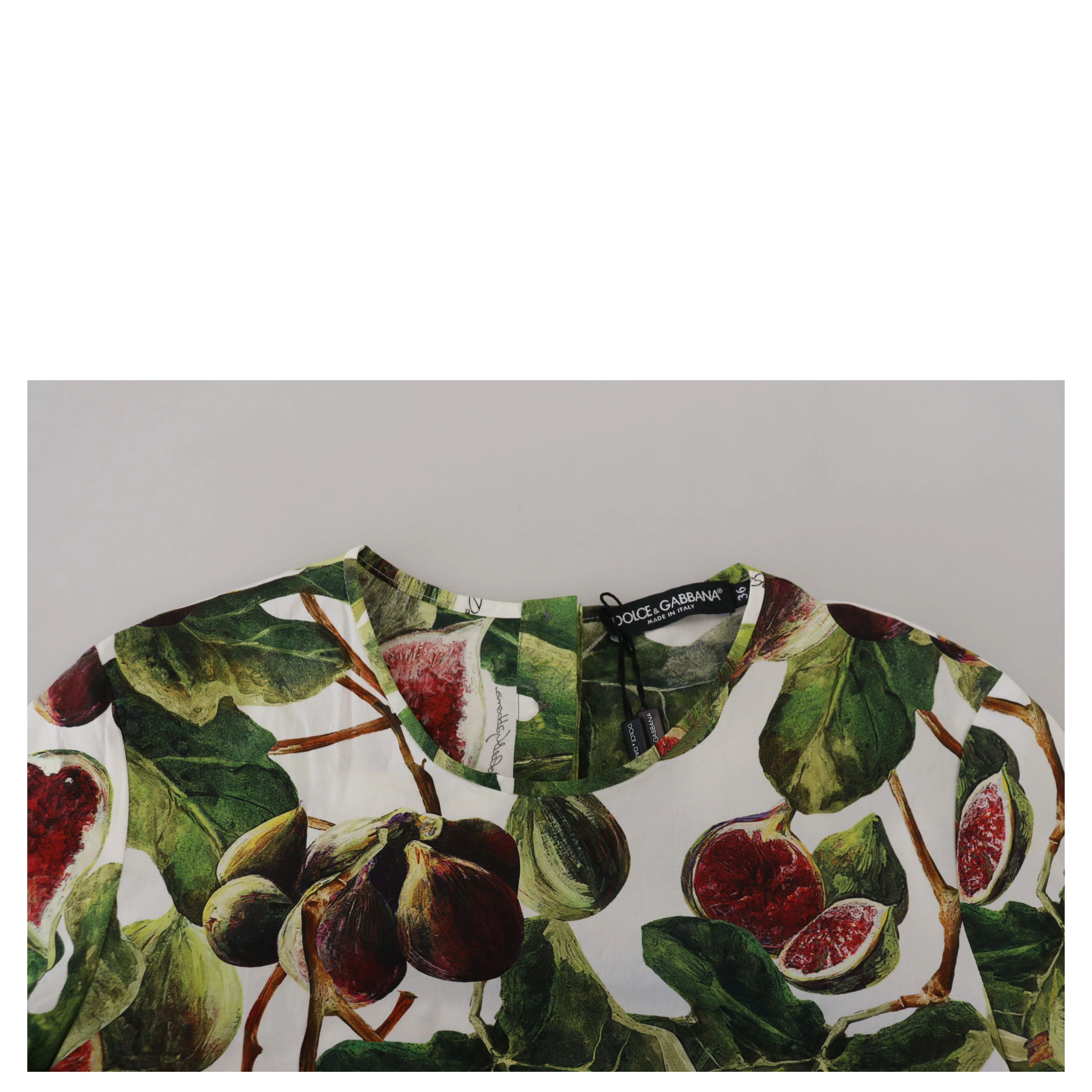 Crew-neck Cotton Top Blouse Fruit T-shirt