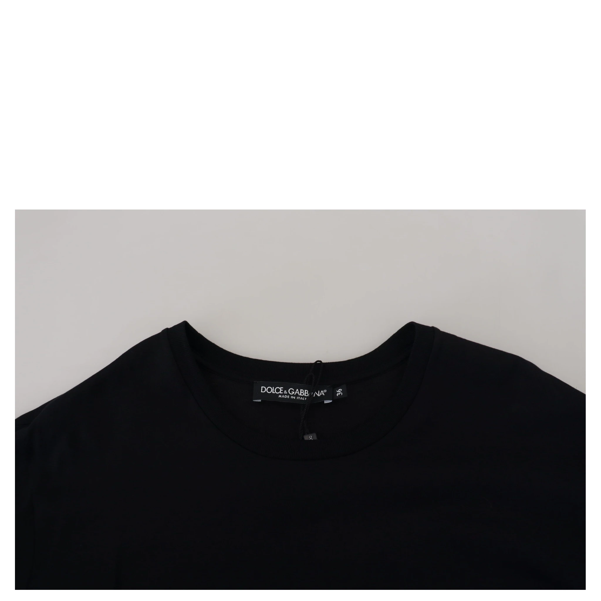 Black T-shirt Blouse Tassle Cotton Blouse