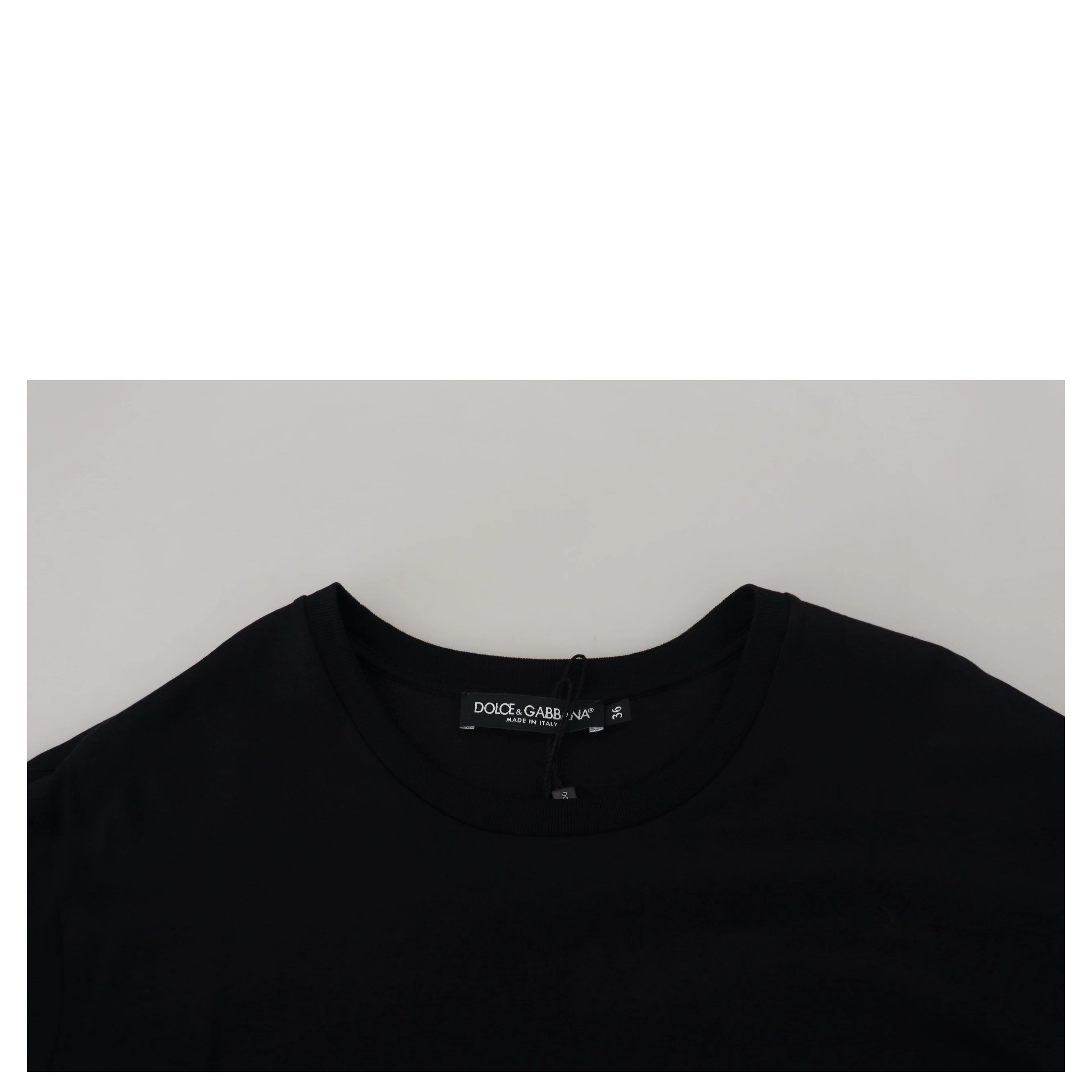 Black T-shirt Blouse Tassle Cotton Blouse