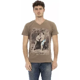Brown Cotton T-Shirt