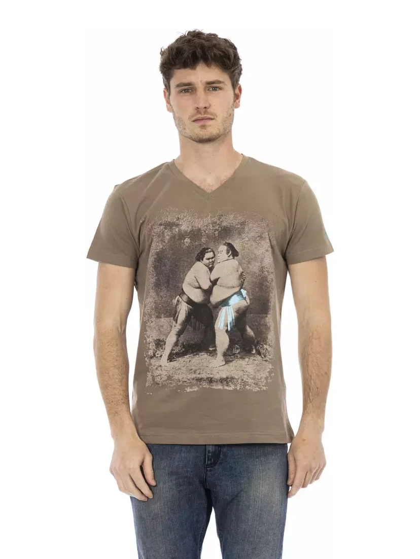 Brown Cotton T-Shirt