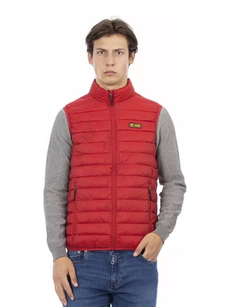 Red Polyester Jackets & Coat