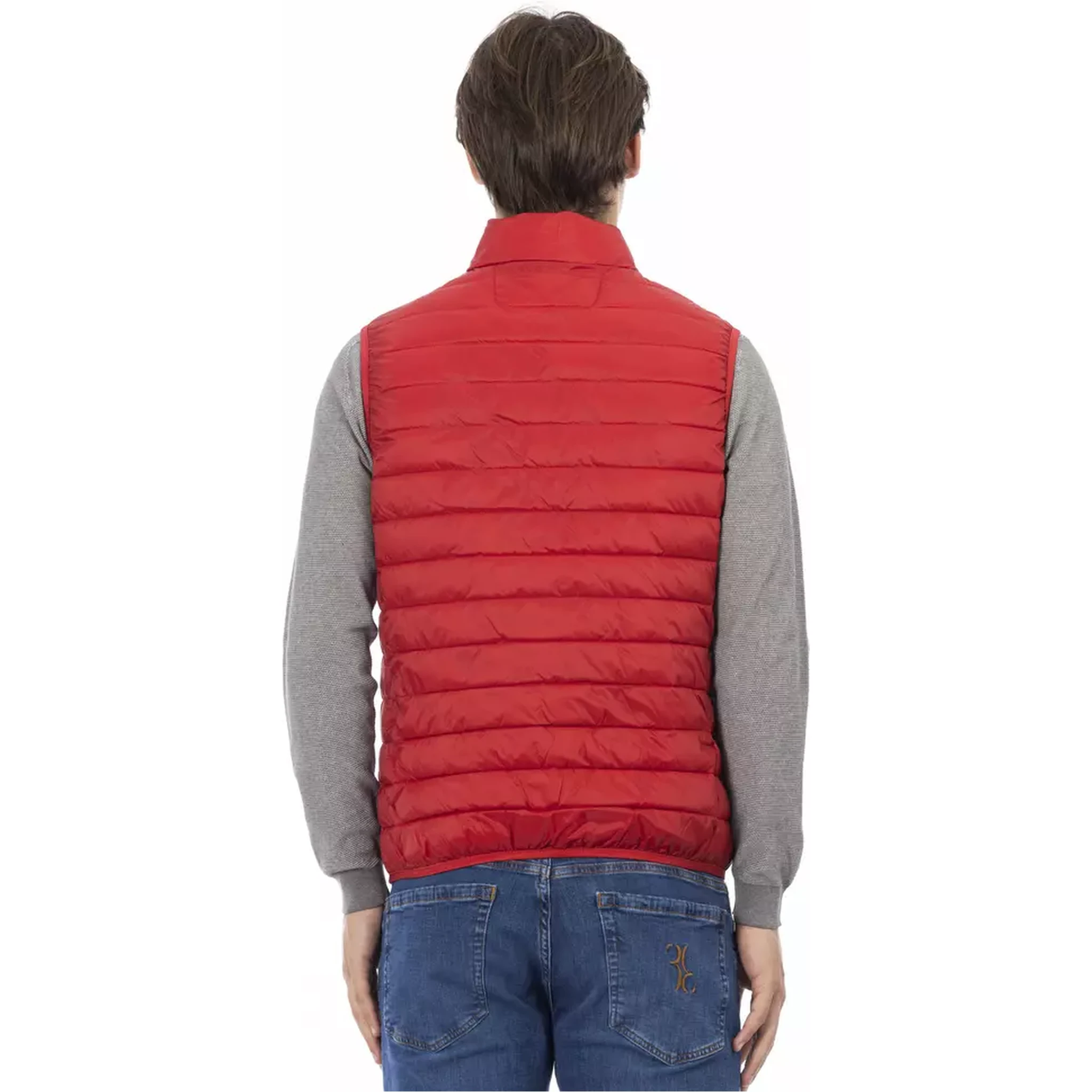 Red Polyester Jackets & Coat