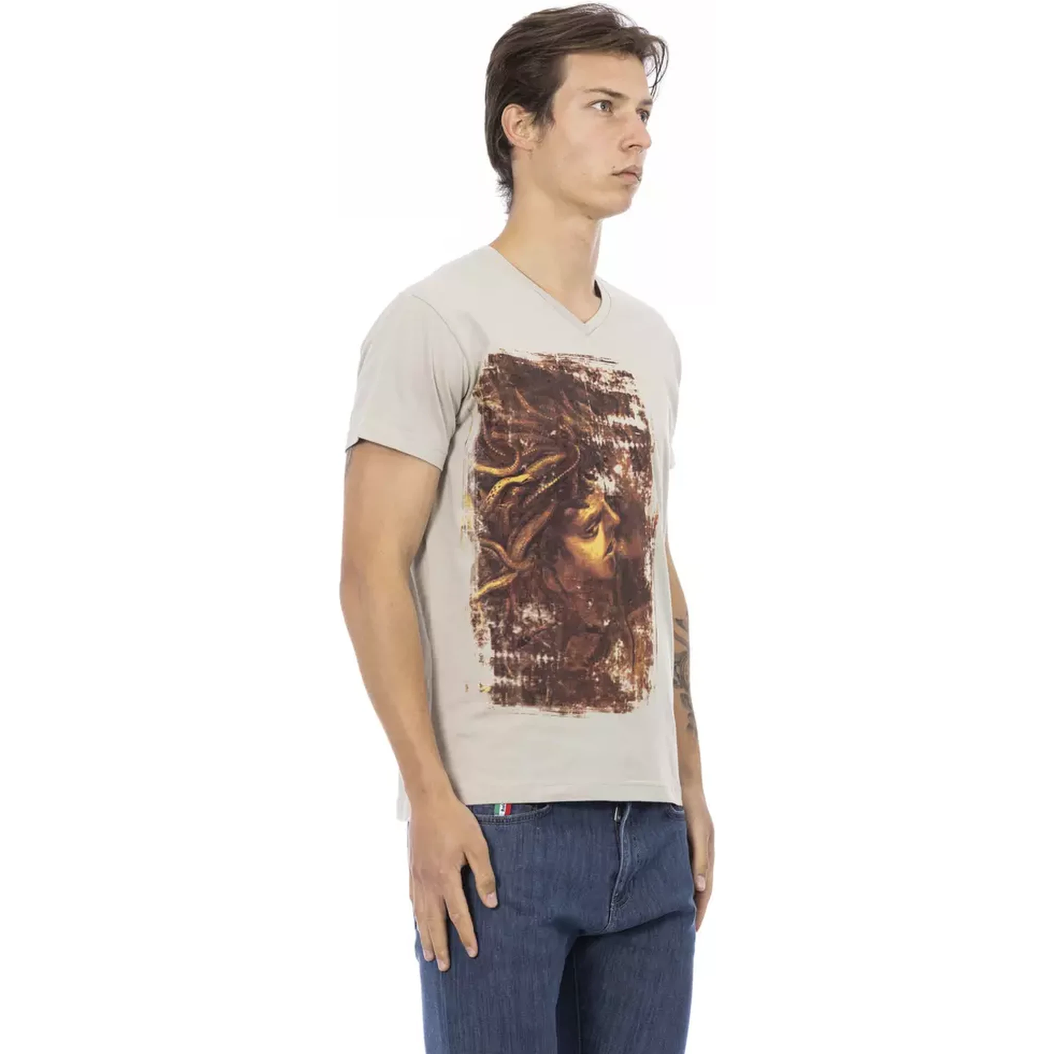 Beige Cotton T-Shirt