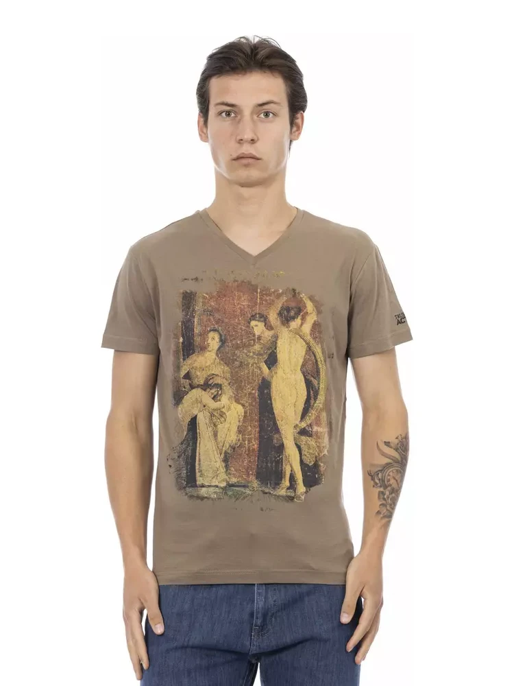 Brown Cotton T-Shirt