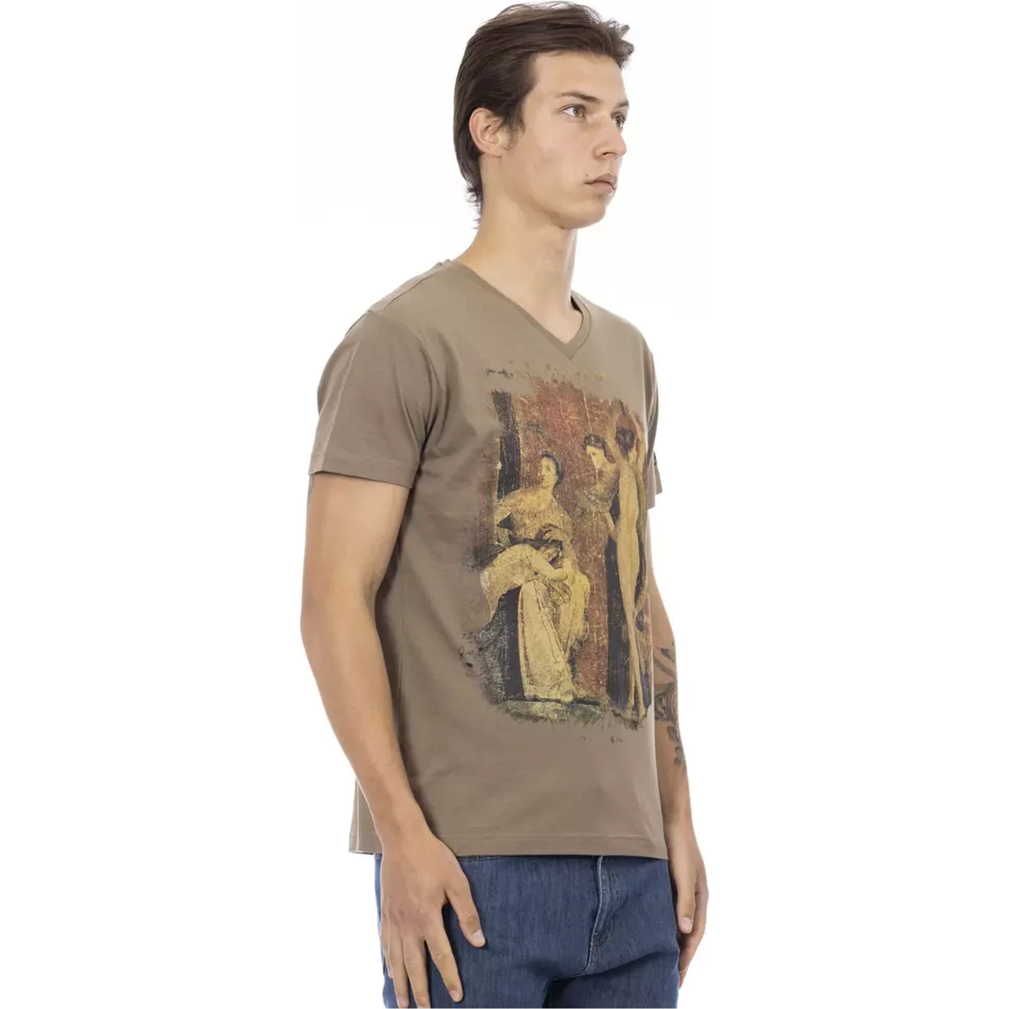 Brown Cotton T-Shirt