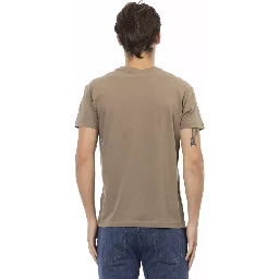تي شيرت قطني بني