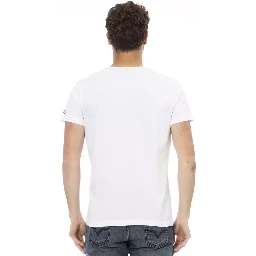 تي شيرت قطني أبيض