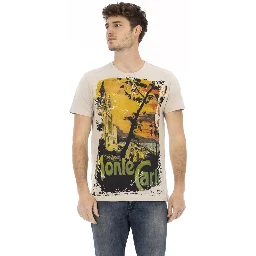 Beige Cotton T-Shirt