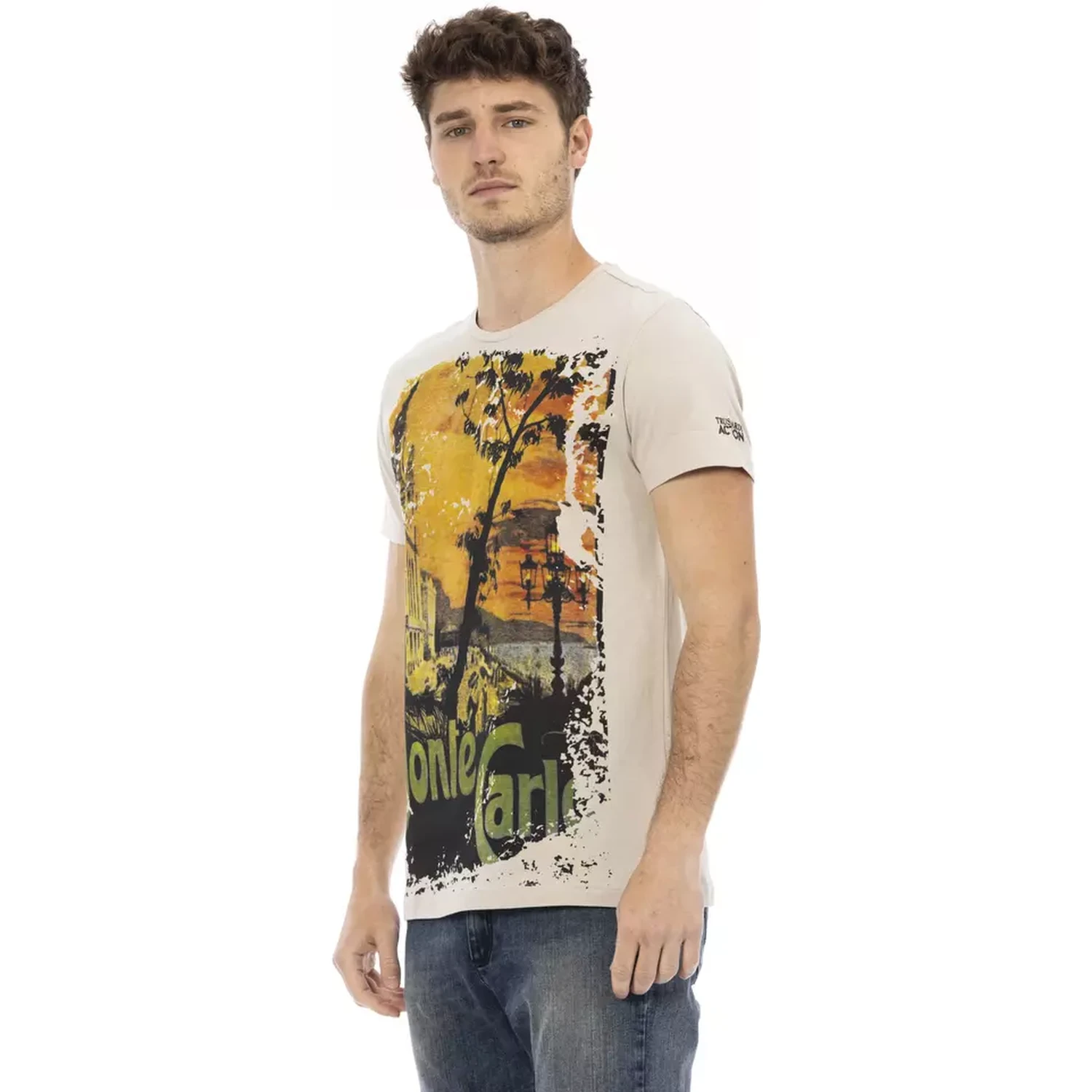 Beige Cotton T-Shirt