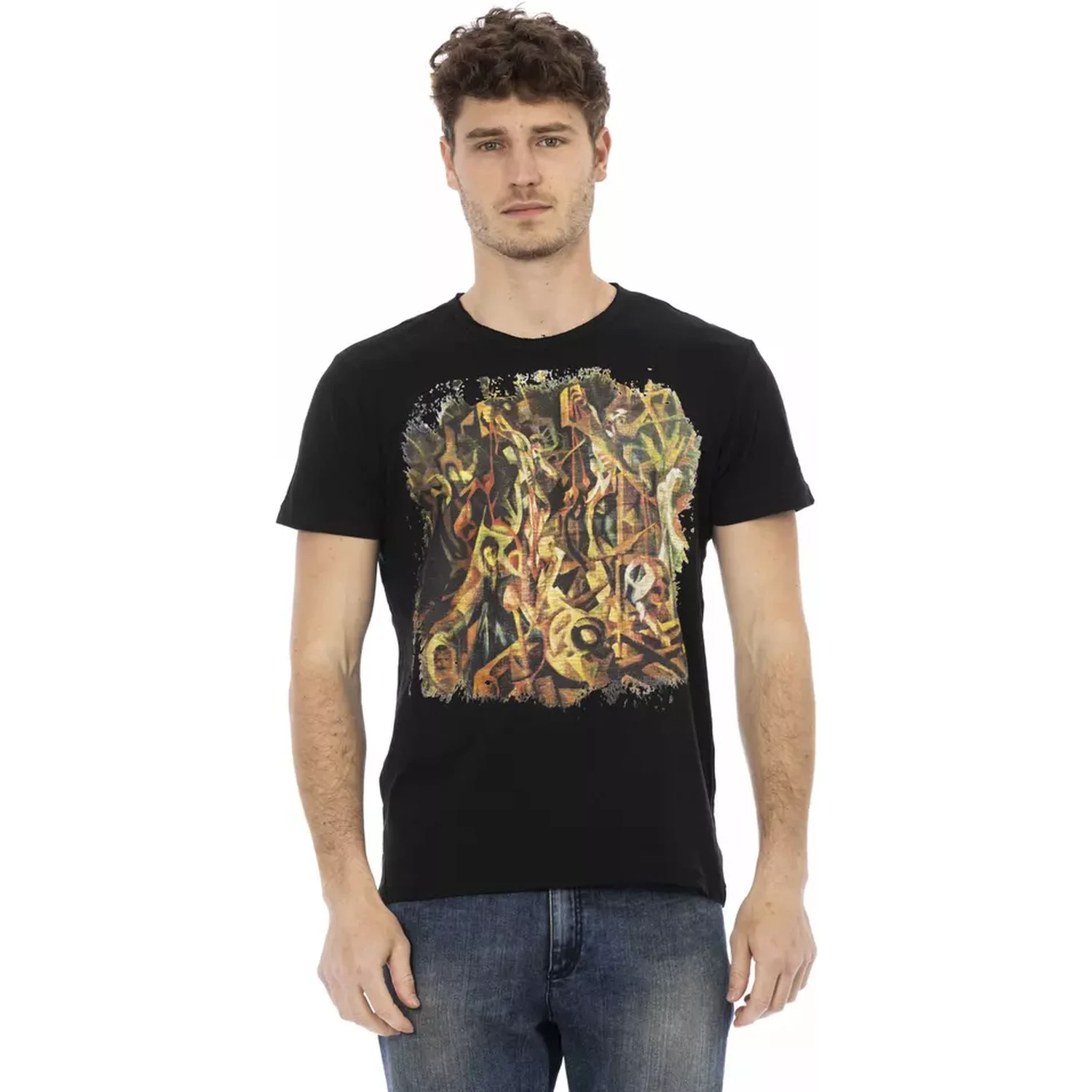 Black Cotton T-Shirt