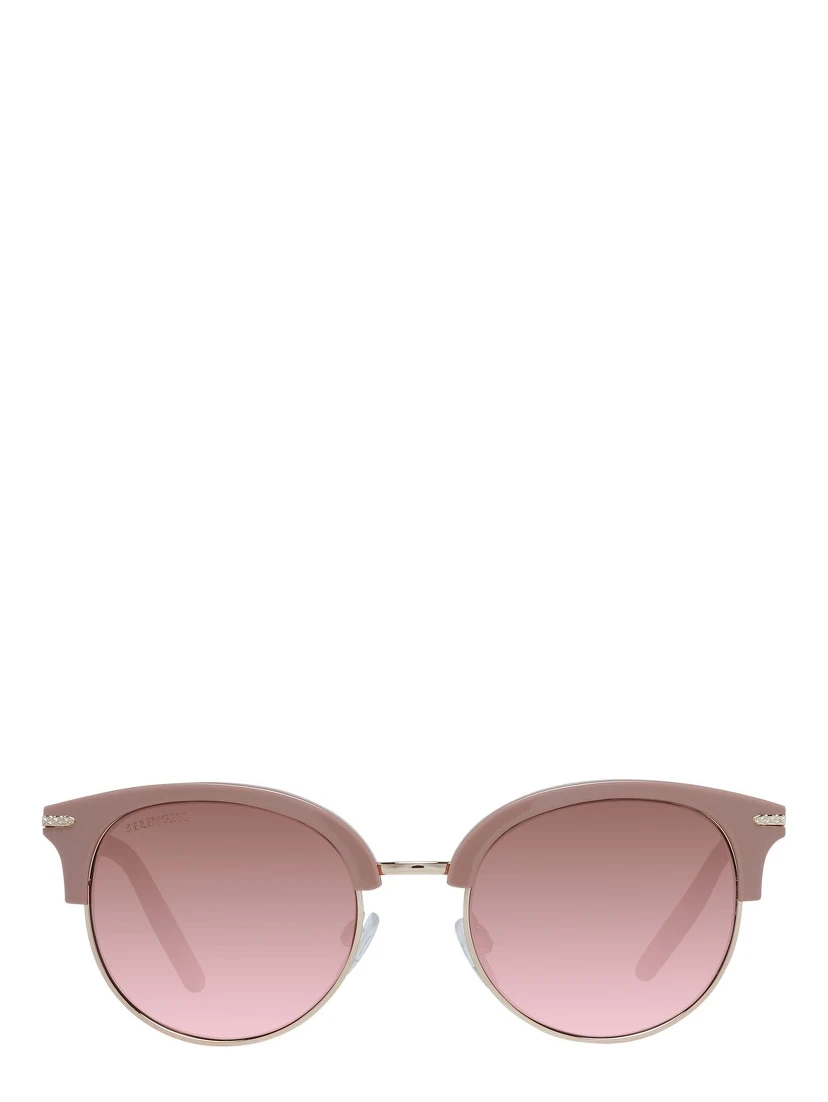 Pink Acetate & Metal Sunglasses