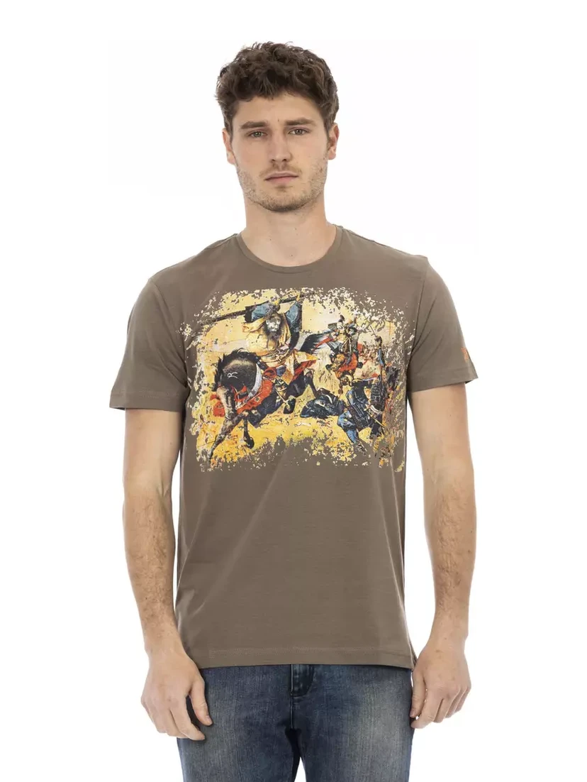 Brown Cotton T-Shirt