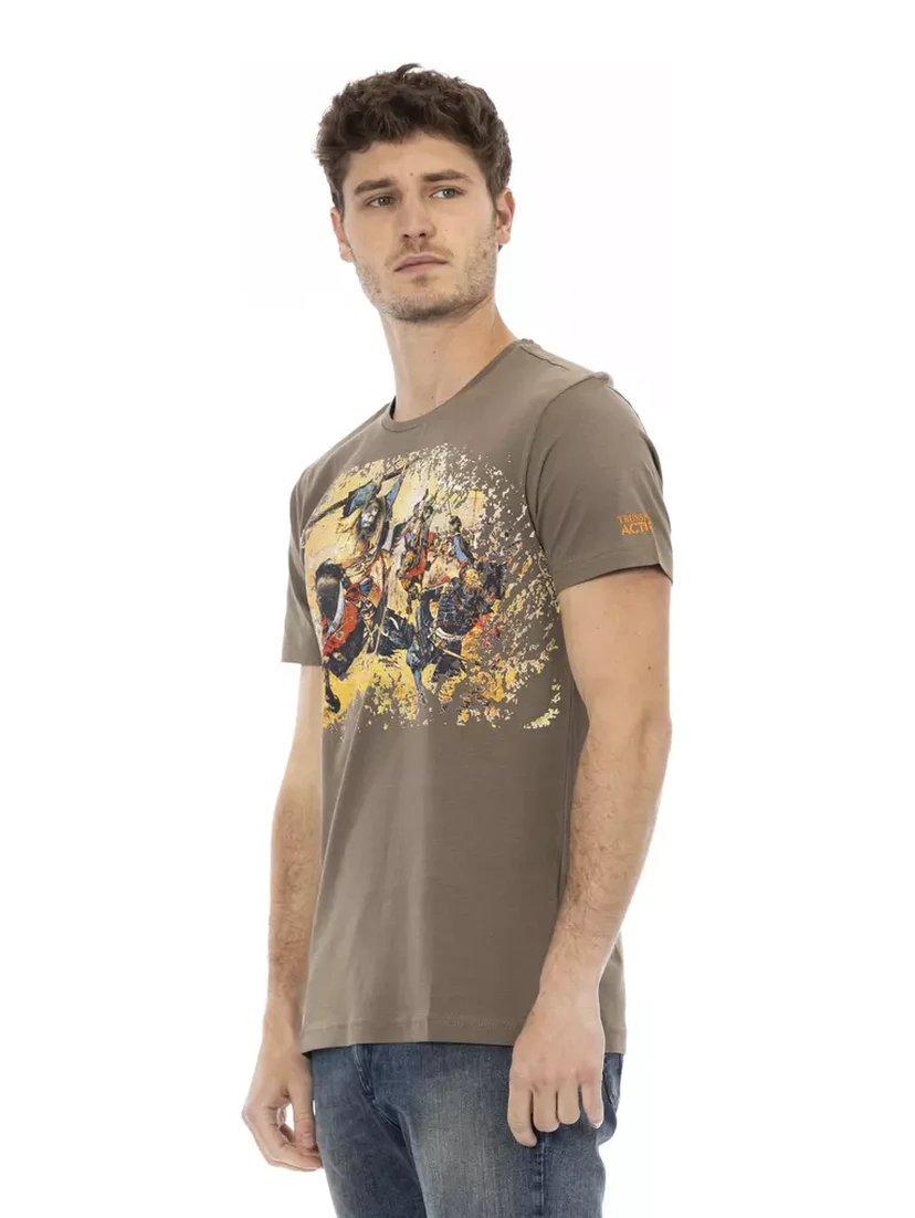 Brown Cotton T-Shirt