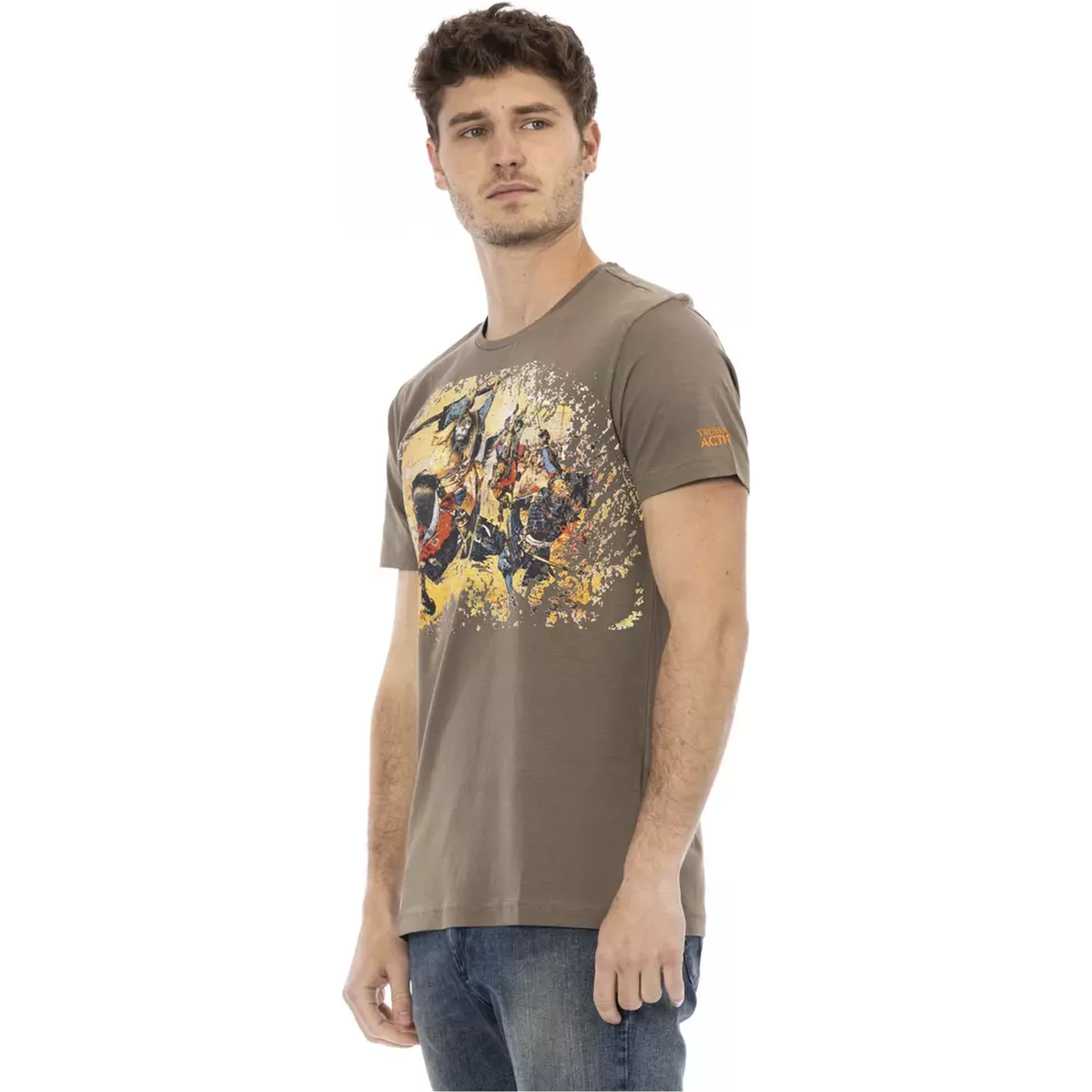 Brown Cotton T-Shirt