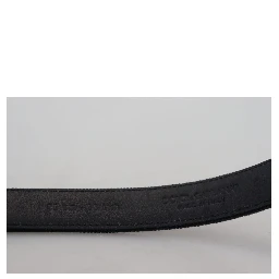 Black Velvet Leather Antique Metal Buckle