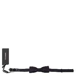 Blue Pattern Silk Adjustable Neck Papillon Bow Tie