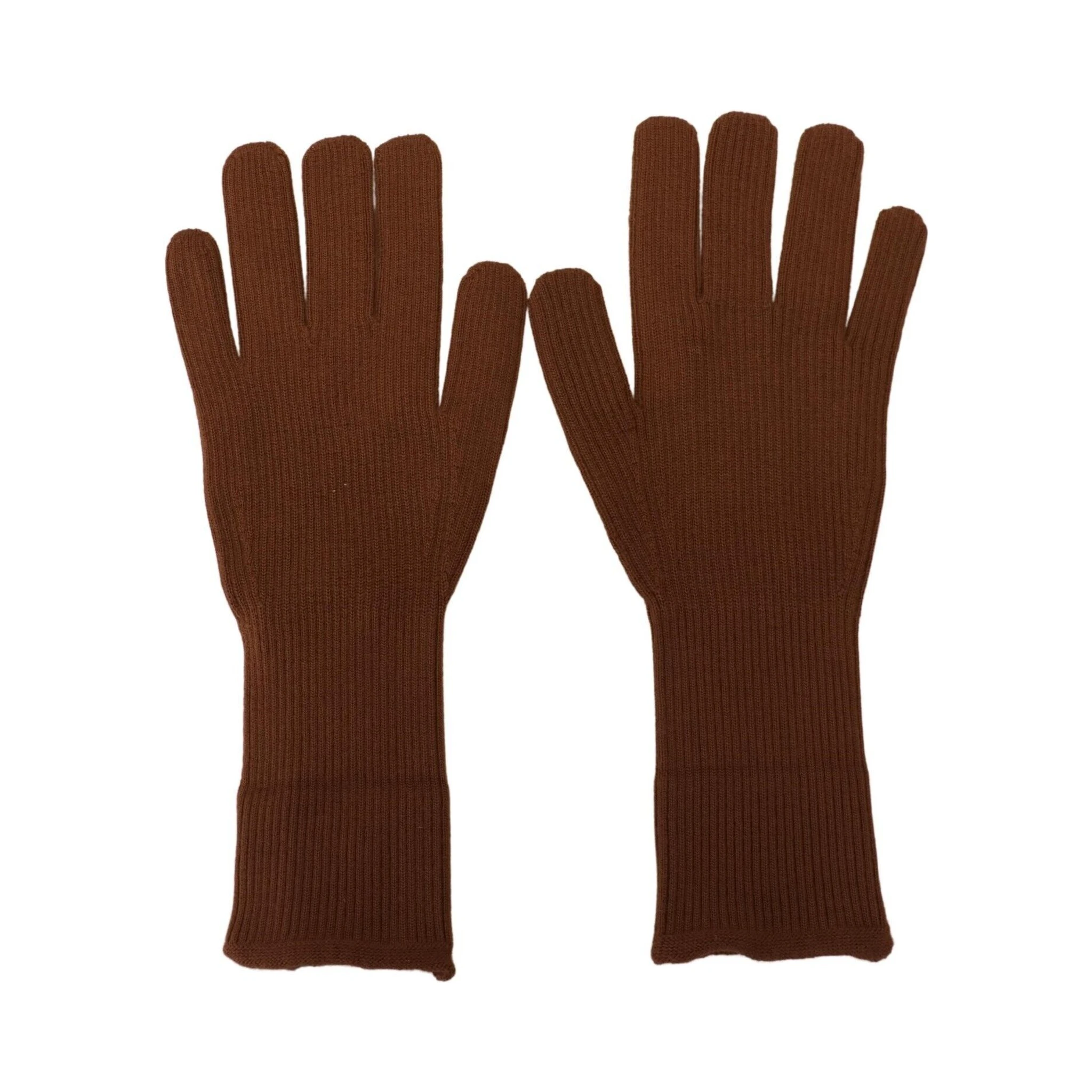 Brown Cashmere Knitted Hands Mitten Mens Gloves