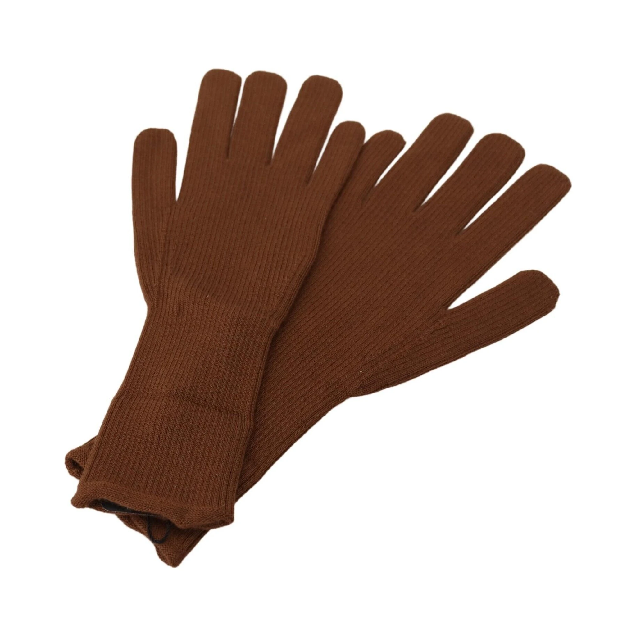 Brown Cashmere Knitted Hands Mitten Mens Gloves