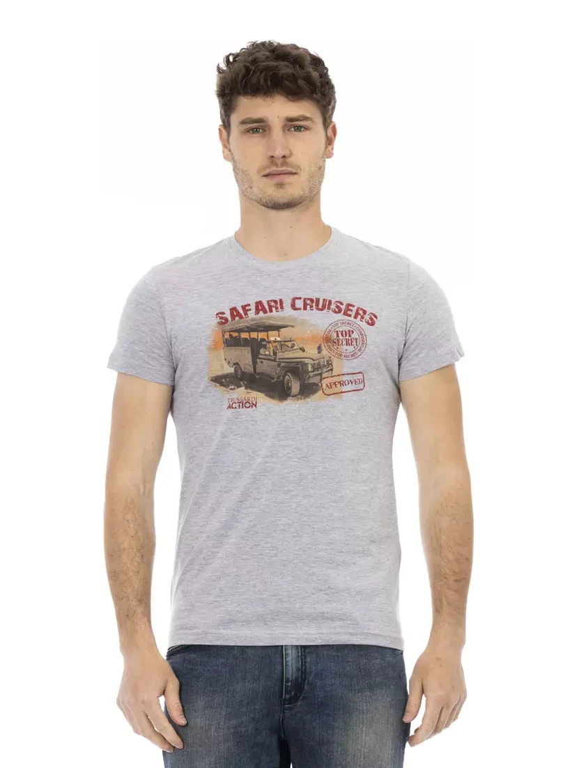 Gray Cotton T-Shirt