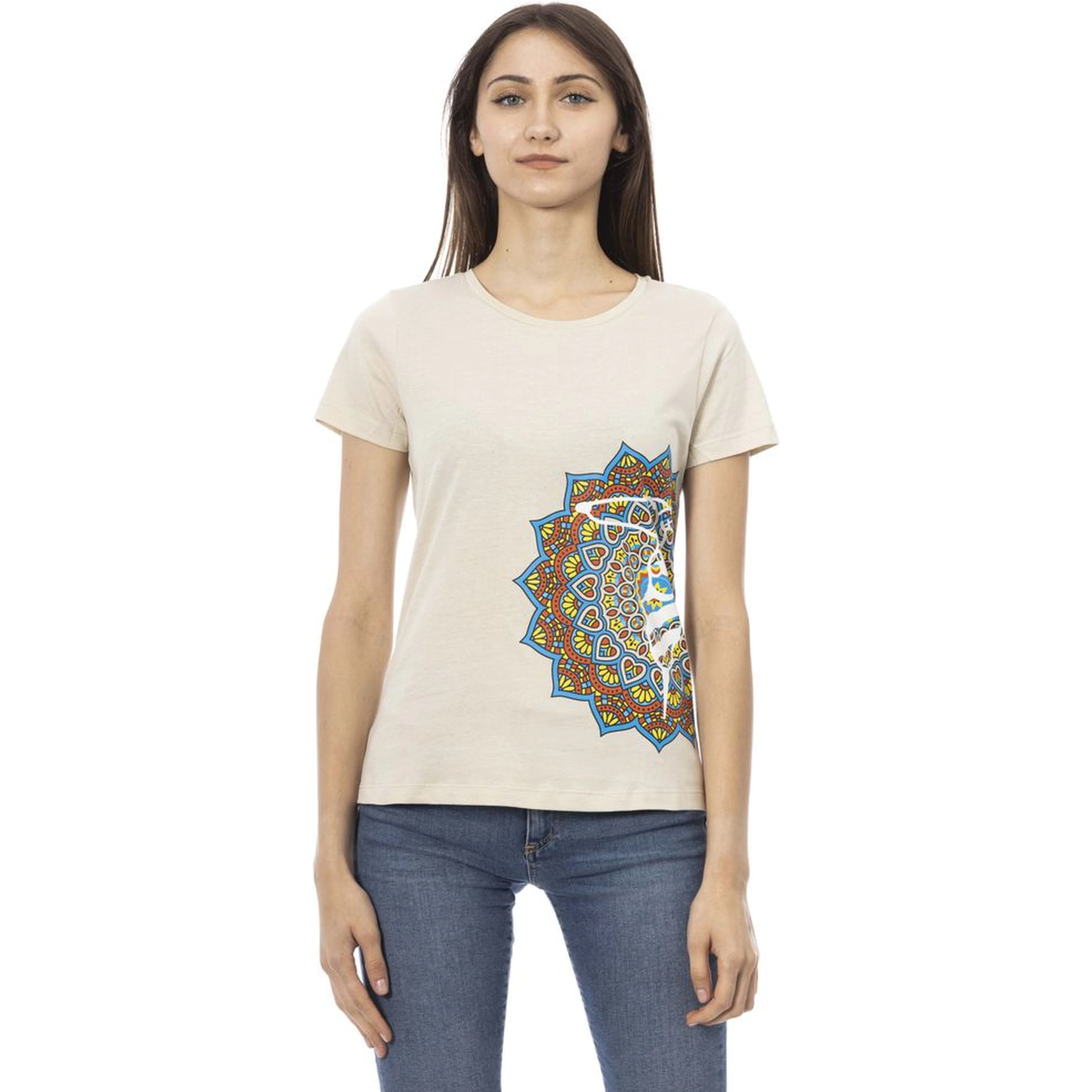 Beige Cotton T-Shirt