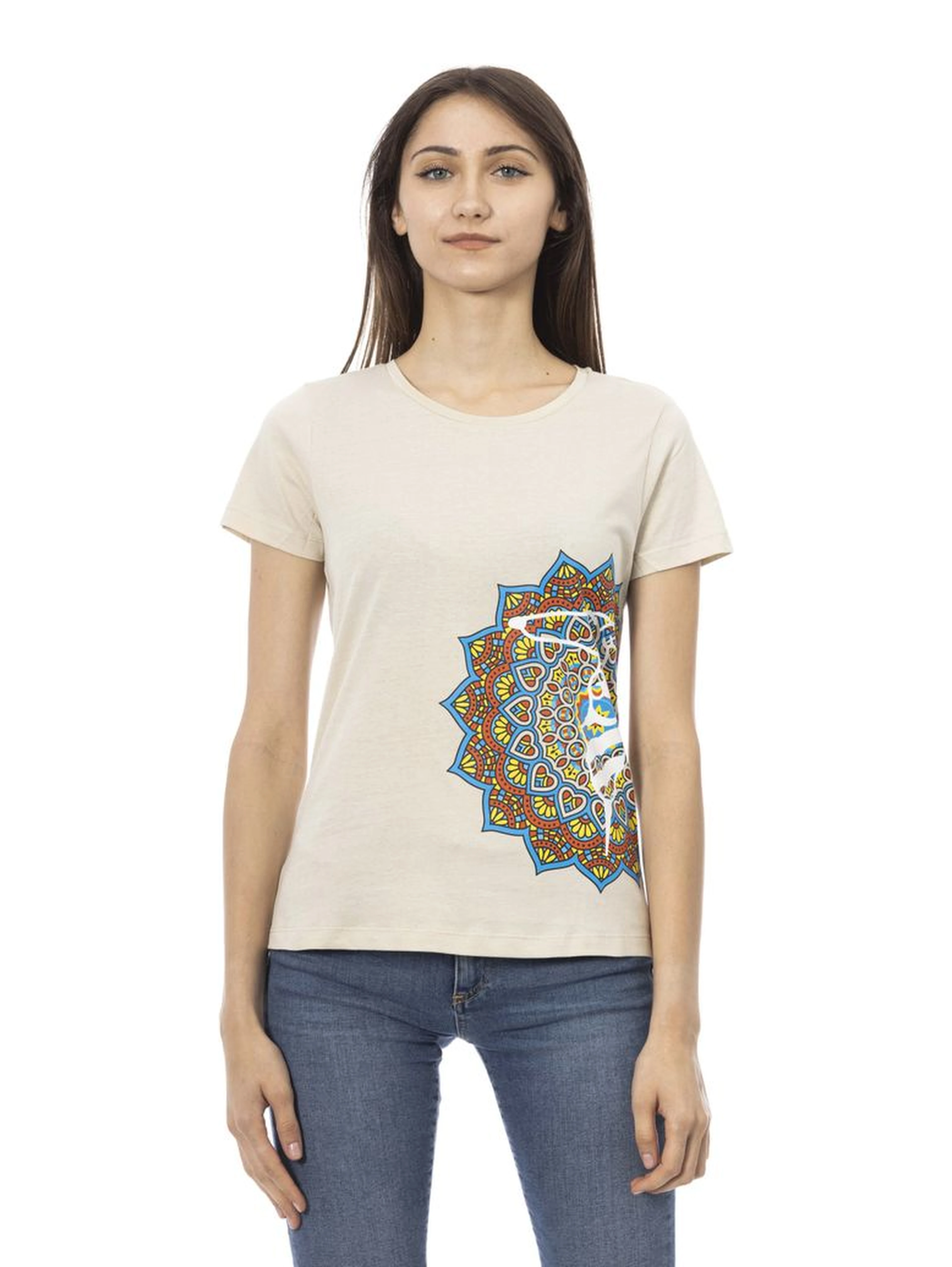 Beige Cotton T-Shirt