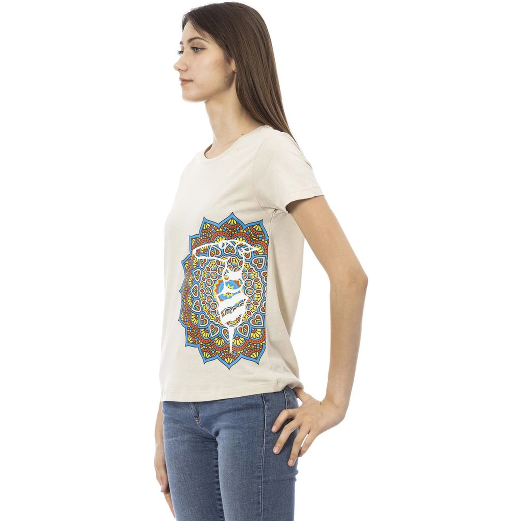 Beige Cotton T-Shirt